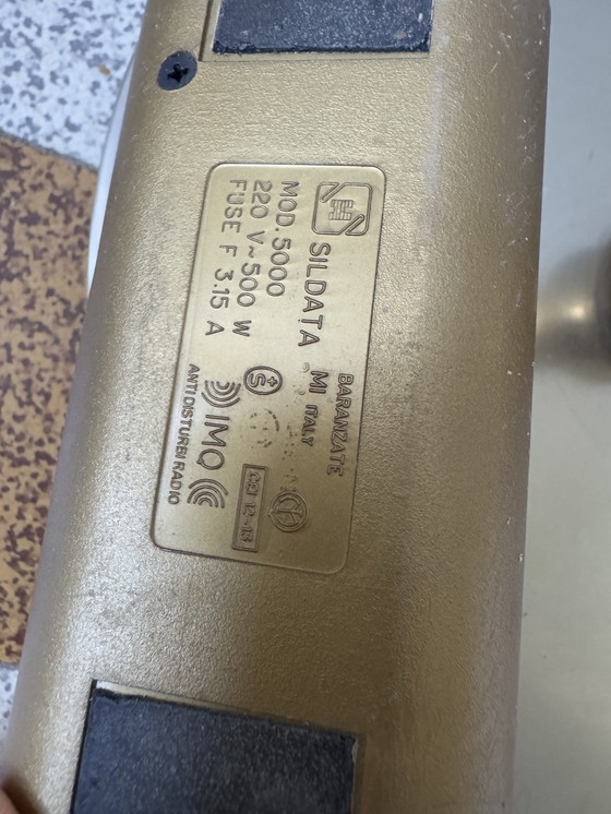 Image 1 of Messing bronzen vloerlamp jaren 70