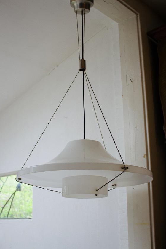 Image 1 of Vintage kunststof hanglamp