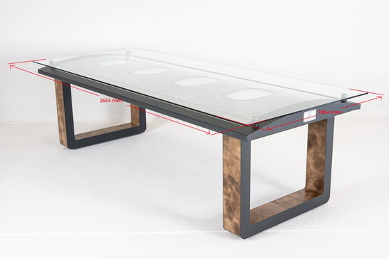 Image 1 of Braeve Design Eettafel/Bureau Gemaakt Van Vliegtuigpaneel