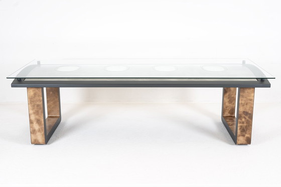 Image 1 of Braeve Design Eettafel/Bureau Gemaakt Van Vliegtuigpaneel