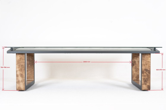 Image 1 of Braeve Design Eettafel/Bureau Gemaakt Van Vliegtuigpaneel