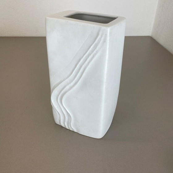 Image 1 of Vintage Op Art porseleinen vaas van Martin Freyer voor Rosenthal, Duitsland 1970