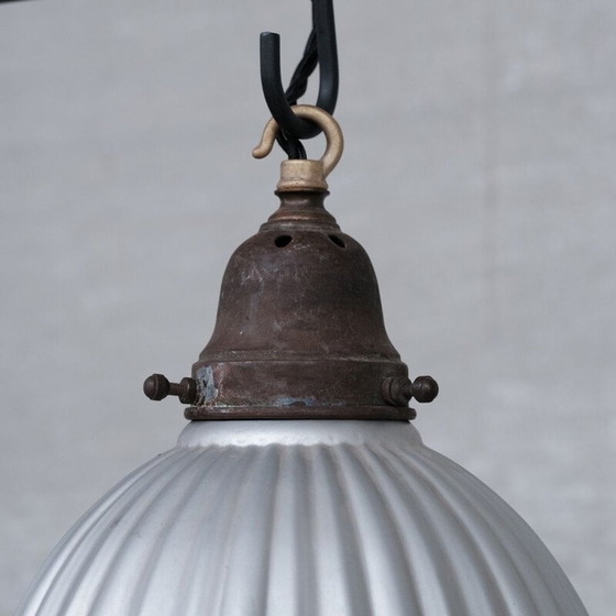 Image 1 of Vintage kwikglazen hanglamp "Helioray", Engeland 1930