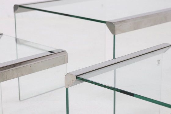 Image 1 of 3 X Vintage Nesting Tables Gallotti & Radice