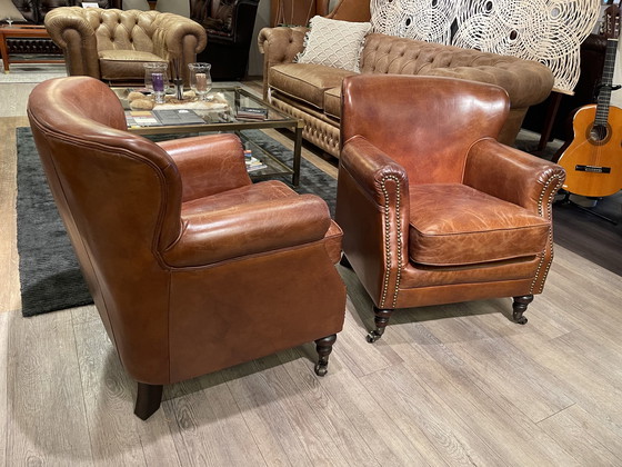Image 1 of 2x Chesterfield Tub fauteuil