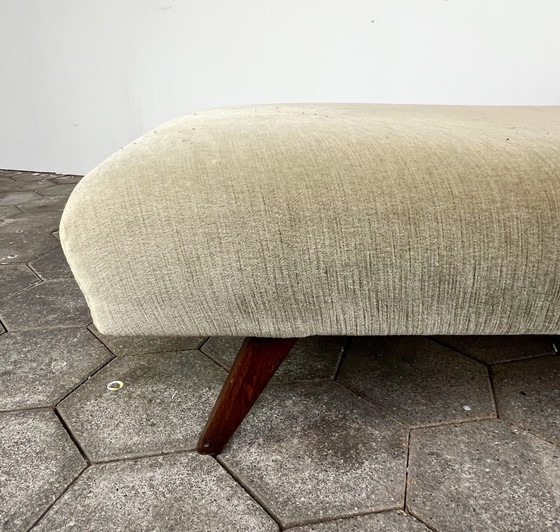 Image 1 of Groen velourse daybed, 1960’s