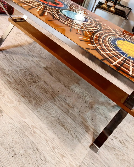 Image 1 of Vintage Belarti tegel salontafel