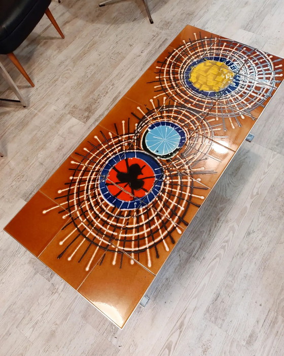 Image 1 of Vintage Belarti tegel salontafel