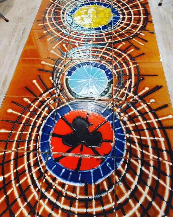 Image 1 of Vintage Belarti tegel salontafel