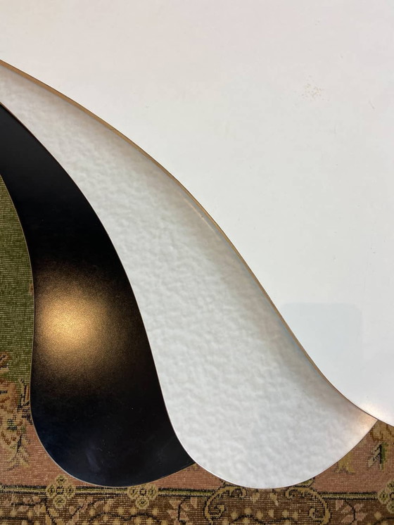 Image 1 of 3x Vintage waaiervormige nesting bijzettafel