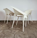 Set van 6 witte Kartell Dr Yes stoelen, na 2000