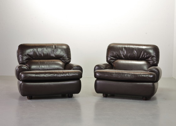 Image 1 of 2x Vintage Durlet fauteuils