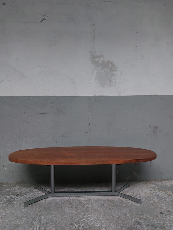 Image 1 of mid-century ovale coffee table 