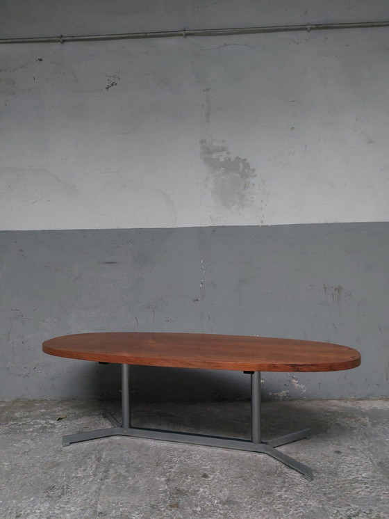 Image 1 of mid-century ovale coffee table 