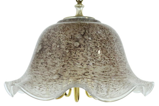 Hollywood regency glazen hanglamp