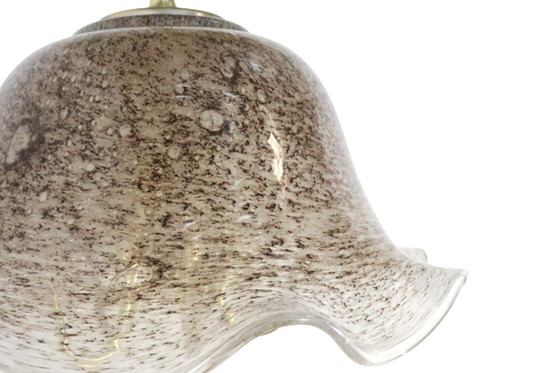 Image 1 of Hollywood regency glazen hanglamp