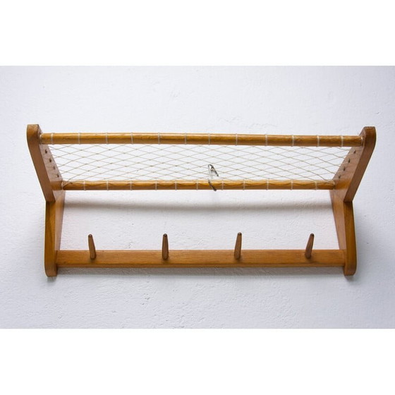 Image 1 of Vintage wandplank in beukenhout van Krásná Jizba, Tsjecho-Slowakije 1960