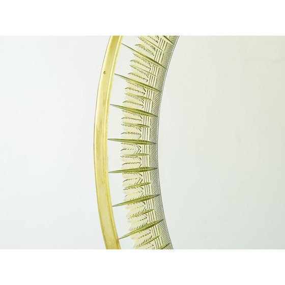 Image 1 of Vintage messing spiegel van Sergio Mazza voor Artemide, Italië 1960