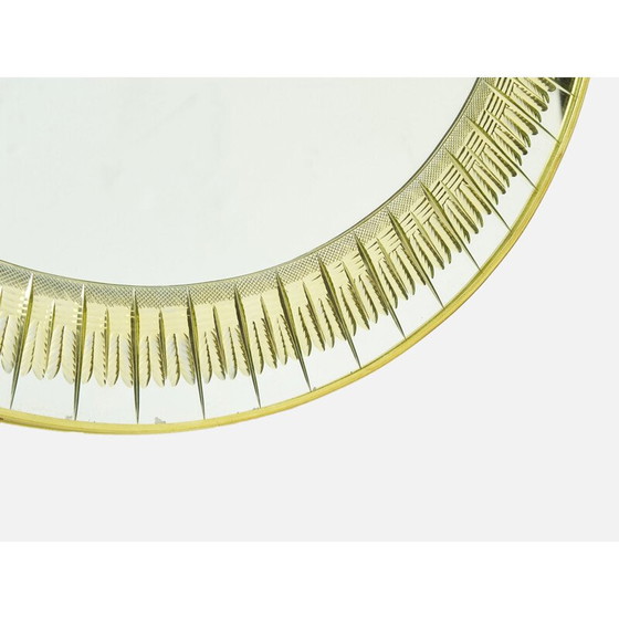 Image 1 of Vintage messing spiegel van Sergio Mazza voor Artemide, Italië 1960