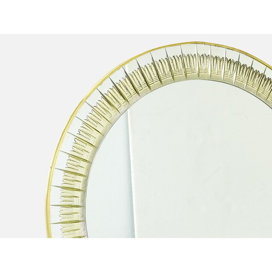 Image 1 of Vintage messing spiegel van Sergio Mazza voor Artemide, Italië 1960