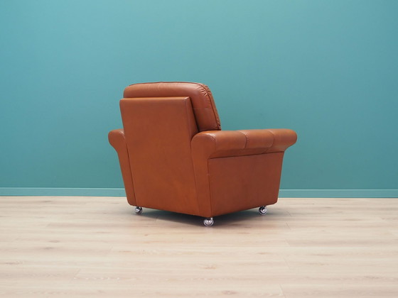 Image 1 of Leren fauteuil, Deens ontwerp, 1960S, Productie: Denemarken