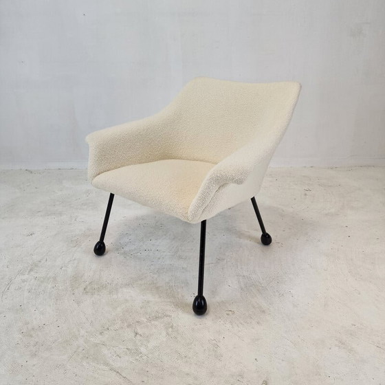 Image 1 of Mid century Italiaanse wollen fauteuil, 1960