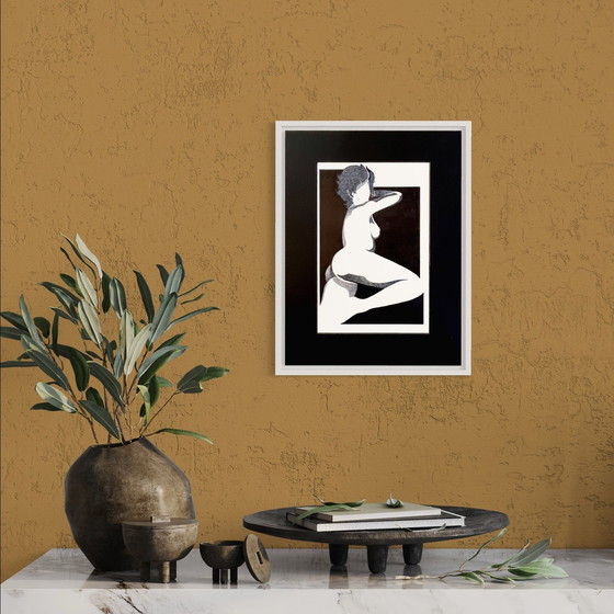 Image 1 of Oost-Indische inkt - Naakte vrouw - Eugène Eechaut - Art Fantastique - 1987