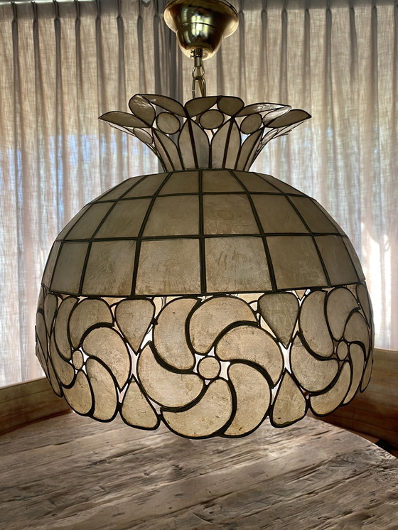 Image 1 of Vintage Capiz Hanglamp