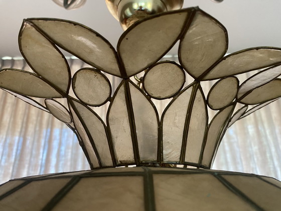 Image 1 of Vintage Capiz Hanglamp