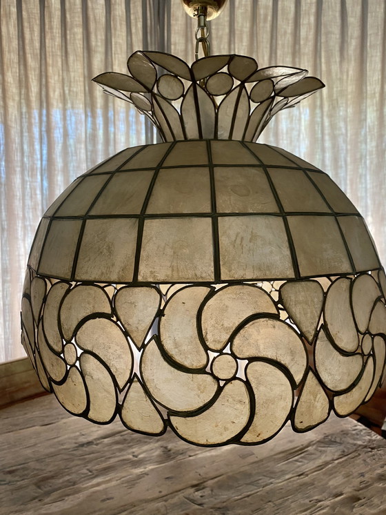 Image 1 of Vintage Capiz Hanglamp