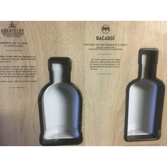 Image 1 of Vintage display voor whisky en rum in metaal en melamine