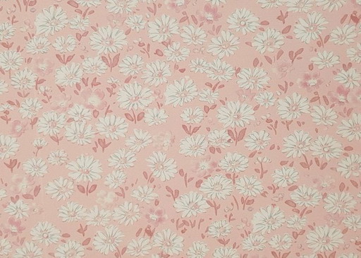 12685 Lief Roze Vintage Bloemetjes Behangpapier