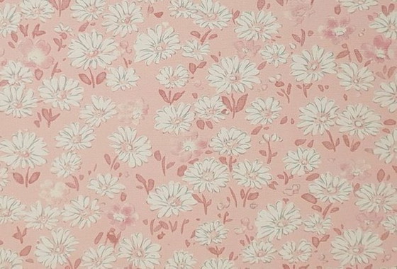 Image 1 of 12685 Lief Roze Vintage Bloemetjes Behangpapier