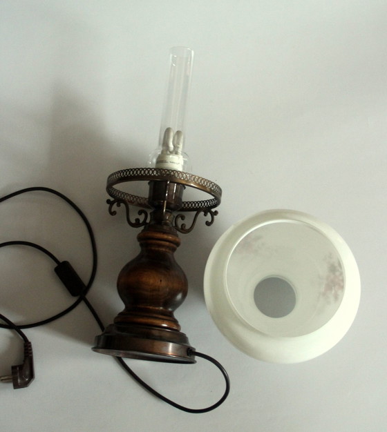 Image 1 of Woonkamer lamp tafellamp landelijke stijl vintage