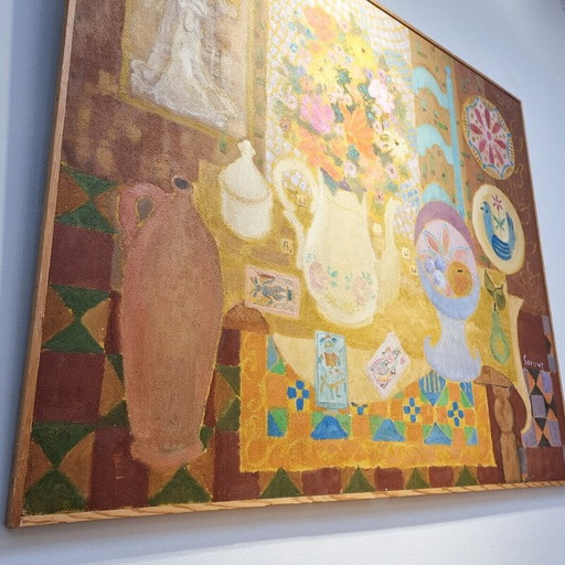 Vintage schilderij van Jos Seeuws, België 1970