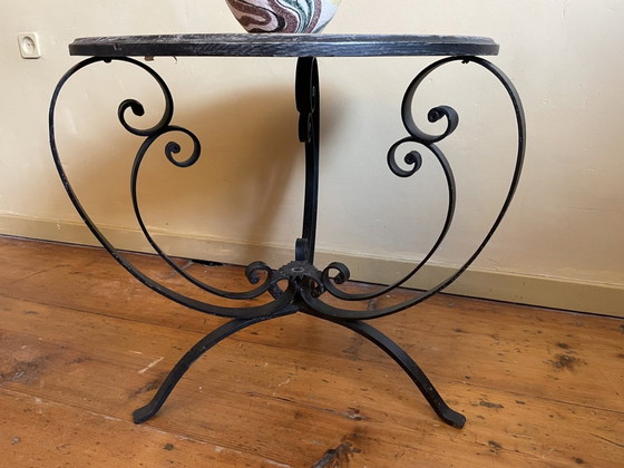 Image 1 of Vintage Tafeltje Bijzettafel Salontafeltje Frans