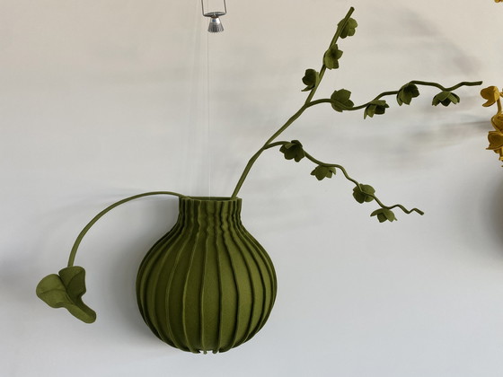 Image 1 of Nicole Driessens & Ivo van den Baar Kunstwerk Felt Plant Van Wandschappen