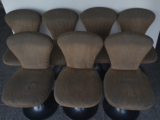 Image 1 of 7 X  Clubchairs op tulpstandaard van Mb-Italy