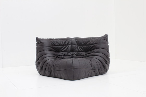 Image 1 of Togo Ligne Roset Leren Hoek Fauteuil