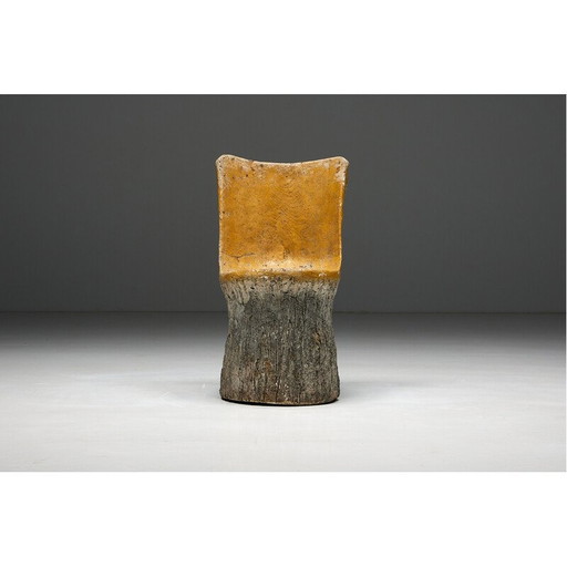 Vintage Brutalistische betonnen stoelen, Frankrijk 1970