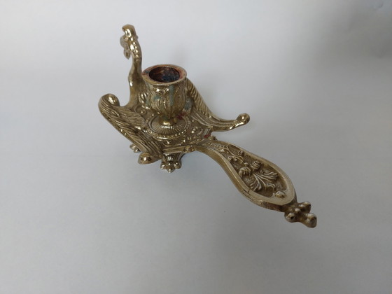 Image 1 of Peacock candle holder