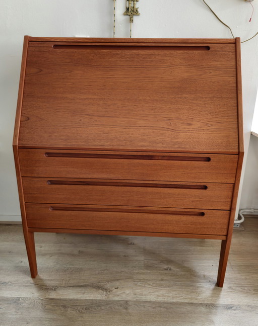 Vintage Kai Kristiansen Secretaire Bureau Kast Ladekast 