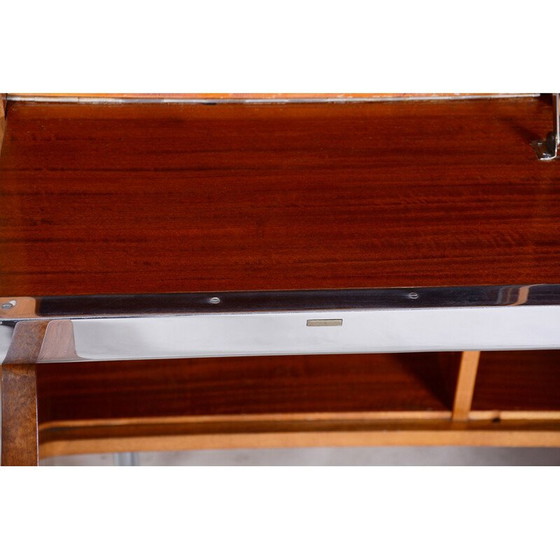 Image 1 of Vintage art deco walnoten dressoir, Tsjecho-Slowakije 1930