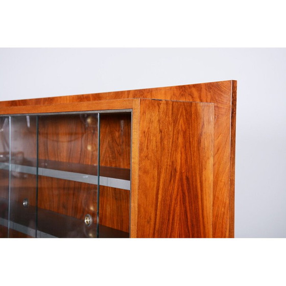 Image 1 of Vintage art deco walnoten dressoir, Tsjecho-Slowakije 1930