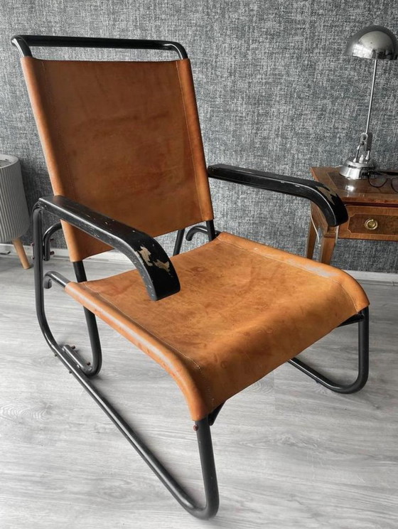 Image 1 of Zeldzame Bauhaus fauteuil uit het midden van de eeuw, Ca30S