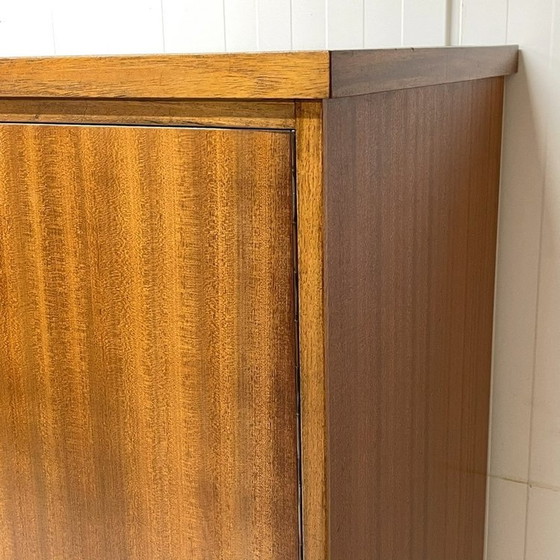 Image 1 of Vintage Midcentury Wandkast Highboard Vitrine Bar Kast