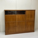 Vintage Midcentury Wandkast Highboard Vitrine Bar Kast