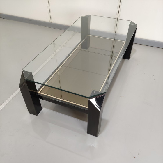 Image 1 of Belgo Chrome zwarte salontafel