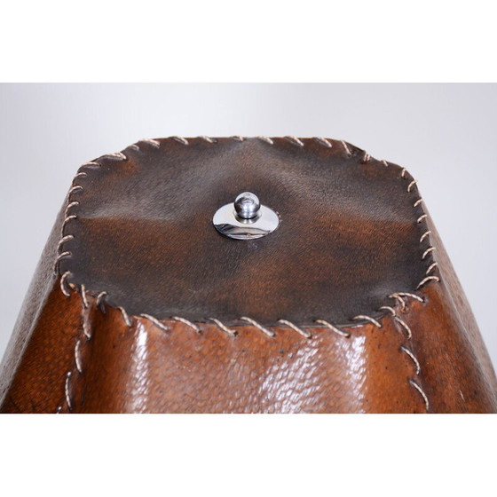 Image 1 of Vintage art deco walnoten tafellamp, 1920