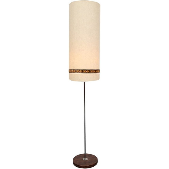 Image 1 of Staande lamp met lampenkap in textil - jaren 1960